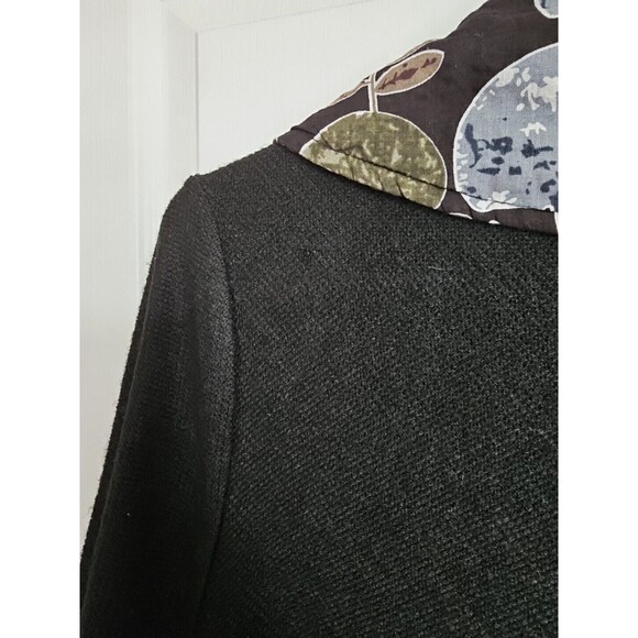 Pretty Angel Floral Knit Duster XL Black Whimsygoth Mixed Media Cardigan - Picture 15 of 16